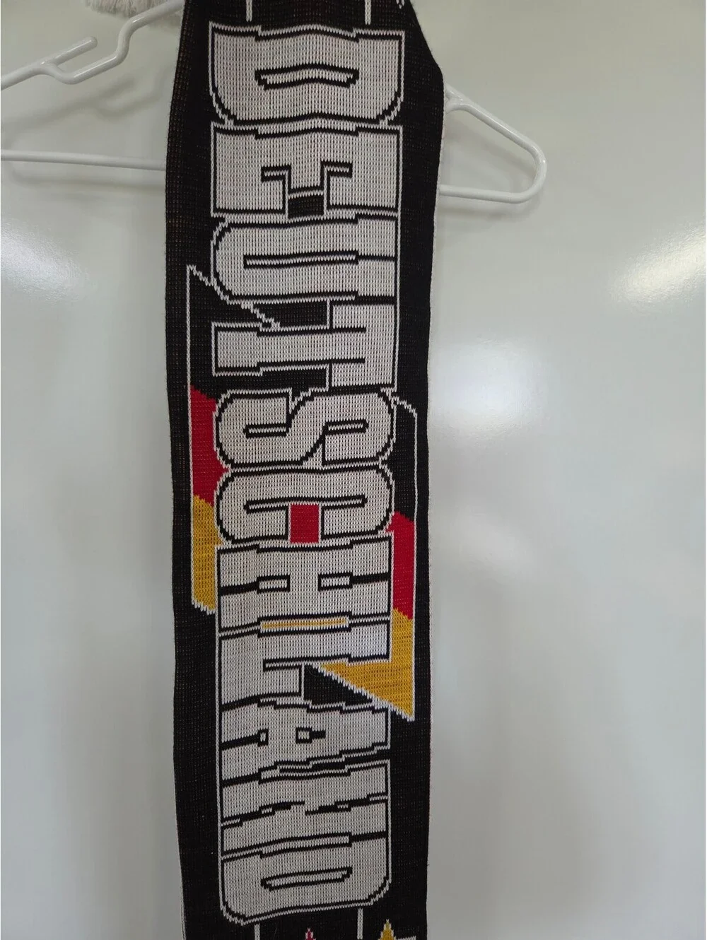 Germany National Team Knit Scarf with Eagle and Flag Design